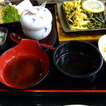 ふくふく亭 - 瓦そば　天もり定食　1080円