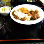 ふくふく亭 - チキン南蛮＆唐揚げ定食　780円　