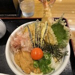 手造りうどん 楽々 - 天ぶっかけ　1510円