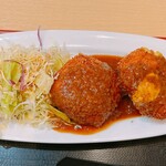 ゑびす屋 - 大きなコロッケ 御膳(2ヶ盛定食)⑤