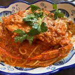 ピッツェリア　オオサキ - ワタリガニのトマトソース スパゲッティ