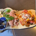 ピッツェリア　オオサキ 本店 - 前菜三種盛り