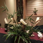 花仙庵 仙仁温泉 岩の湯 - デコレーションされた焼き魚