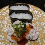 グルメ回転寿司 函太郎 - 釧路産真鱈の白子軍艦