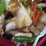 ほっともっと - CMで美味しそうだったので野菜たっぷり八宝菜
ෆ⃛*:･꒰ ૢ●௰ ૢ●✩꒱

カレースパイスが付いていてかけてみました。

カレーの風味とあって美味しかったです४*ପ꒰⑅•ᴗ•｡꒱໊੭