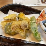 そば茶屋 よしむら - 天ざるの天盛