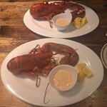 ソルティー オイスター ハウス - スチームロブスター二尾