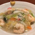 藤十飯店 - 『海老あんかけ焼きそば』　大盛り。