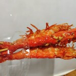 イーションベジプラス - 料理写真:丸ごとたべられるガーリックシュリンプ串