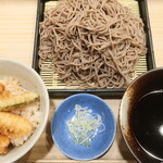 夢庵 - 料理写真:特盛せいろそば（３玉盛り）＆小天丼