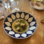 anchoa - 相模湾の鮟鱇とスナップエンドウのスープ