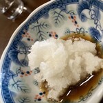 徳十郎屋 - 唐揚げ定食_唐揚げ用のおろしポン酢