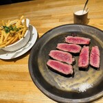 洋食 おがた - 赤牛のリブロースステーキ