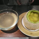 港式料理 鴻禧 - つばめの巣とメロン