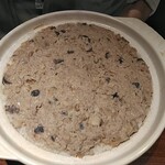 港式料理 鴻禧 - 蒸しハンバーグの炊き込みご飯　盛り付け前