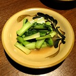 マカンマカン - 青菜の海老みそニンニク炒め