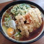 立喰いそば　よりみち - 春菊天＋ごぼう天