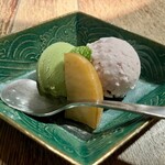 他人吉 - デザート　ベリーときなこ抹茶