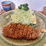 酒処 いわな - ランチ：ロースかつ定食(\1,200)　ロースかつ