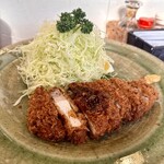 酒処 いわな - ランチ：ロースかつ定食(\1,200)　ロースかつ