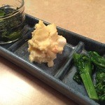 焼鶏館 - お通し３点盛り