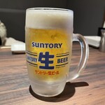 炭火焼鳥 まさや - 生ビール290円