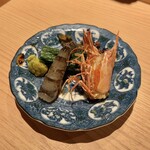 九州酒場 筑紫 - 活け車海老(踊り刺身)/250円♪