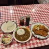 ジョージレストラン - ビーフカツレツランチ(ライス抜き)＋牛すじカレー。全部で2200円税込！