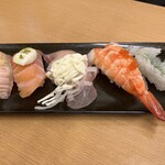 スシロー - 料理写真:ジョジョコラボ(トラベルステッカー付き)おすすめ彩り5種盛\1,010