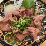 秋津酒店 - 口の中でトロけでしまうほど柔らかいレバー刺し♪
