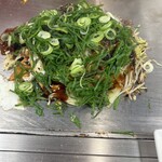 お好み焼 もり - 肉そば・イカ天・ネギ