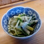 こやうら - お通し:ウルイのお浸し