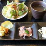 Kou Biubu - ランチセット　前菜・サラダ・スープ