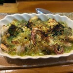 東寿司 - つぶ貝のオリーブオイル炒め