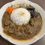 和かふぇ もののね - 家内の三種の山椒の鶏肉かれー　山椒多め