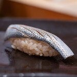 鮨 福原 - 2026.2 天草産小鰭（こはだ）間に柚子を挟んで