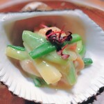 炯 - 赤貝と庄内あさつきの酢味噌和え