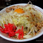 ラーメン二郎 - 小ぶた汁なし（ニンニクネギ）￥790円+￥80円