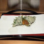 天ぷら 美やま - ウニ巻き