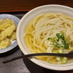 賞讃 - ごぼう天うどん　ひやあつ