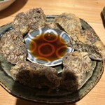 沖縄酒場ミーファイユー - 生モズク天麩羅