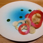 リストランテ ナカモト - 長崎の的鯛と根菜('14.12)