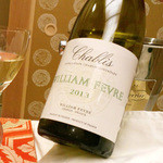 嵐山MITATE - ウィリアム・フェーヴル シャブリ2013<5500円税サ別> (2015.1夜)　