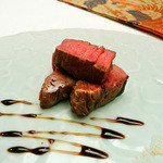 嵐山MITATE - 7【メイン2】宮崎牛炙りステーキ(シャトーブリアン)