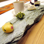 嵐山MITATE - お茶請けの自家製和菓子(2015.01夜)