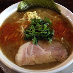 ラーメン ヤスオ - ラうどん（太麺） 200グラム　ショウガ アブラ多め 750円