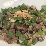 トラットリアモッチ - シメはガーリックやきめし