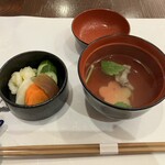 入谷鬼子母神門前のだや - 香の物、肝吸い