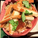 蟹與海鮮Bonta Kurufu福井站前店 - いくらのせズワイ蟹炊込ご飯