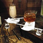 物豆奇 - カフェオレ　アイスティー